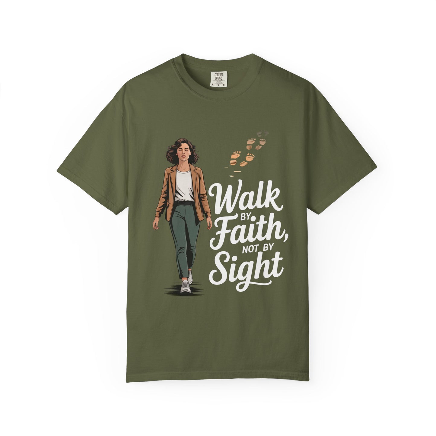 Garment-Dyed T-shirt, Inspirational faith shirt, Motivational tee, Unisex casual wear, Gift for believers, Christian apparel