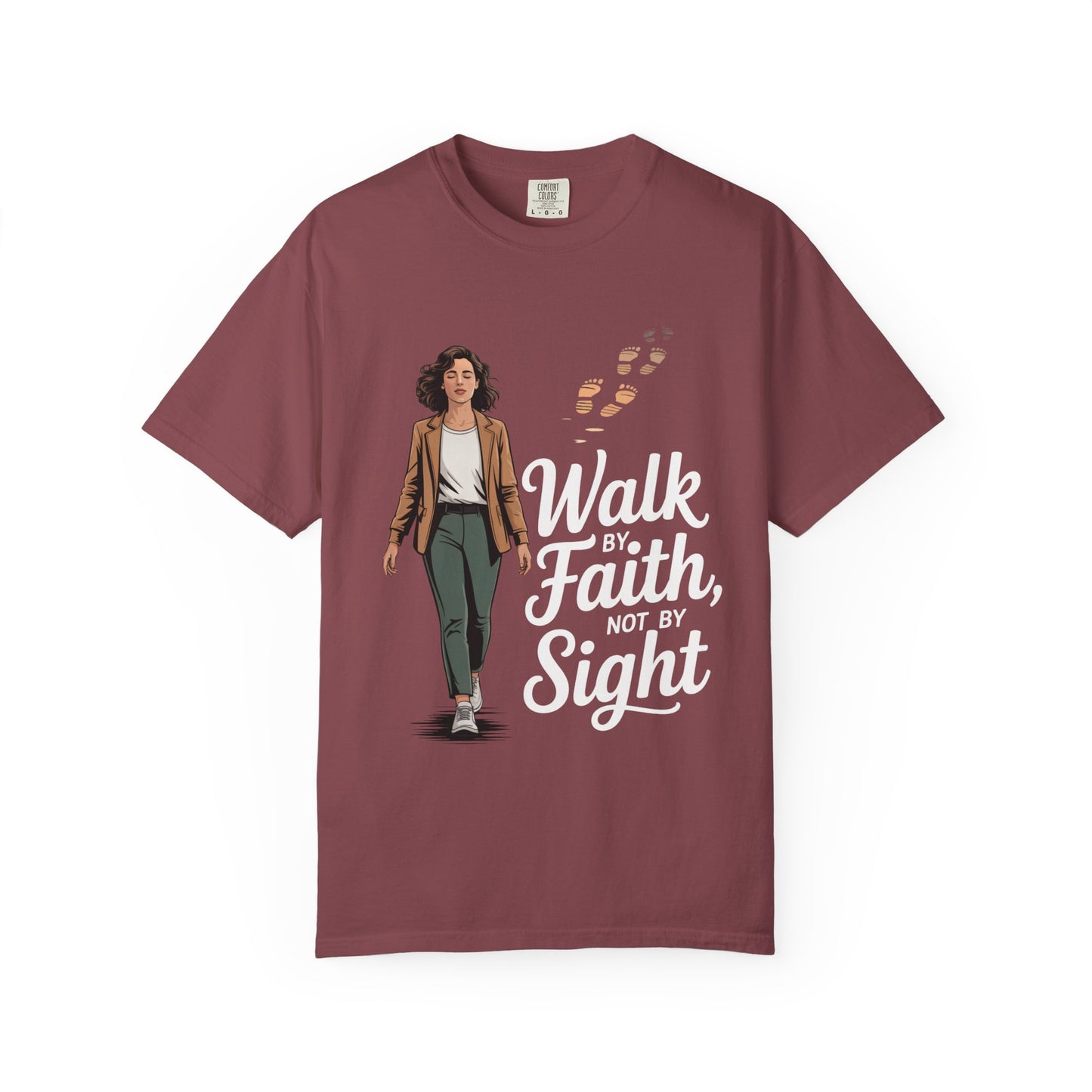 Garment-Dyed T-shirt, Inspirational faith shirt, Motivational tee, Unisex casual wear, Gift for believers, Christian apparel