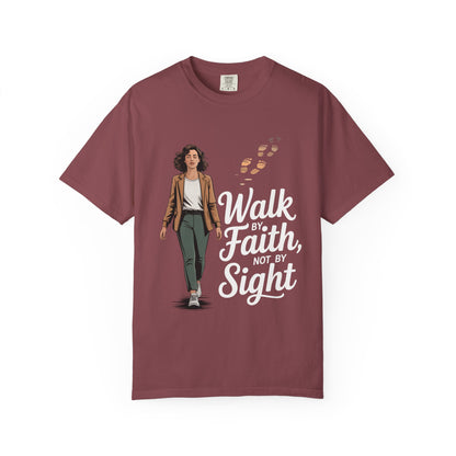 Garment-Dyed T-shirt, Inspirational faith shirt, Motivational tee, Unisex casual wear, Gift for believers, Christian apparel